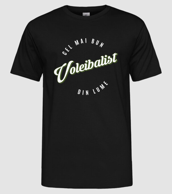 Cel mai bun Voleibalist din lume model negru pe tricou