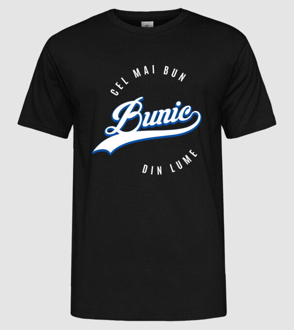 cel mai bun bunic din lume model negru pe tricou