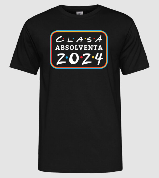 Clasă absolventă friends model negru pe tricou