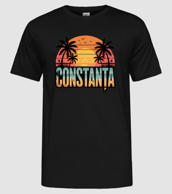 Constanța model negru pe tricou