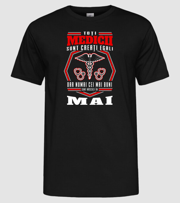 Toți Medicii sunt Creati egali mai model negru pe tricou