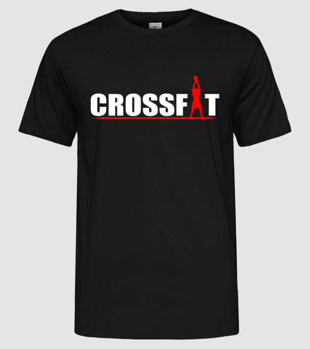 Crossfit model negru pe tricou