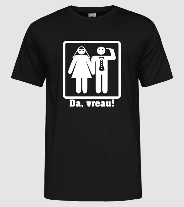 Da, vreau model negru pe tricou