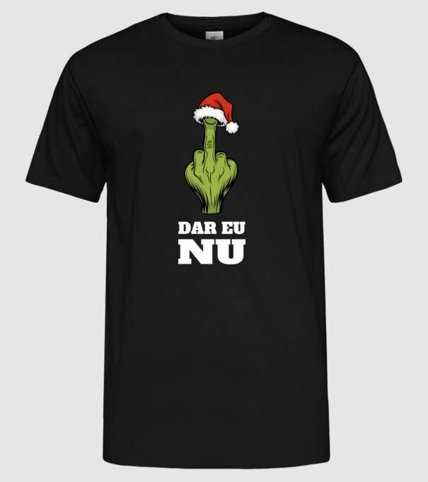 Dar eu NU Negru model negru pe tricou