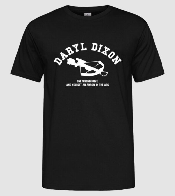 Daryl Dixon model negru pe tricou