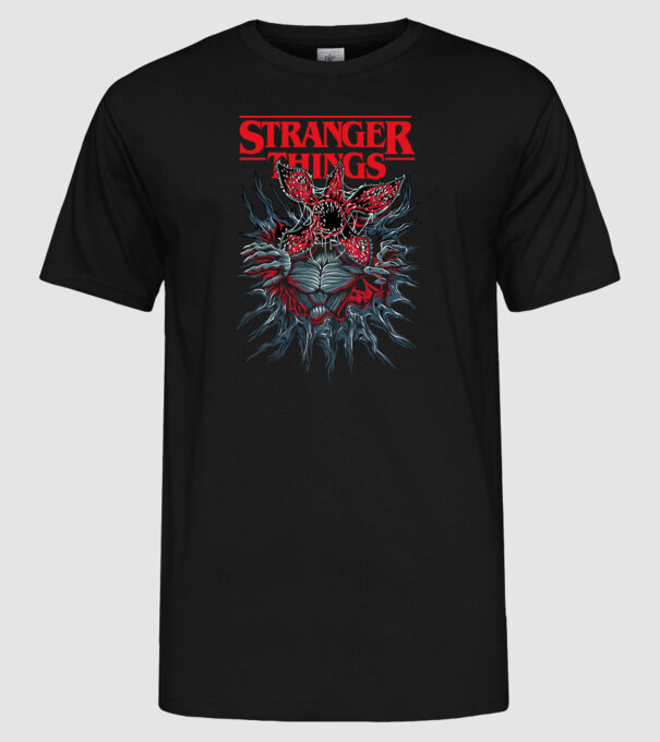 DEMOGORGON model negru pe tricou