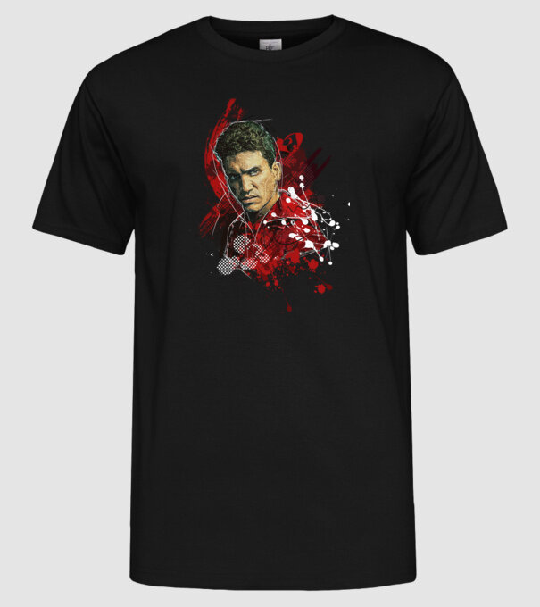 denver poster model negru pe tricou