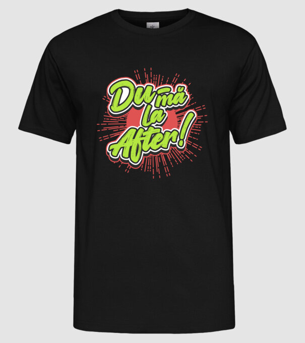 Du-mă la After model negru pe tricou