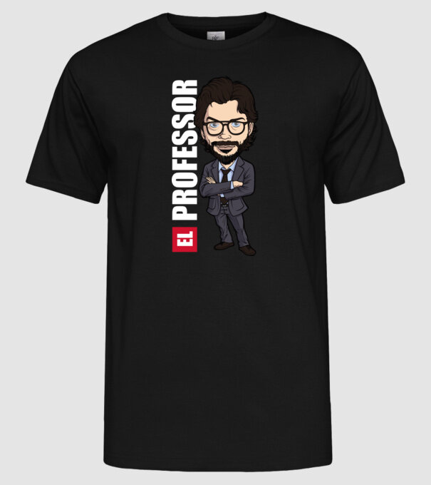 el professor drawing model negru pe tricou