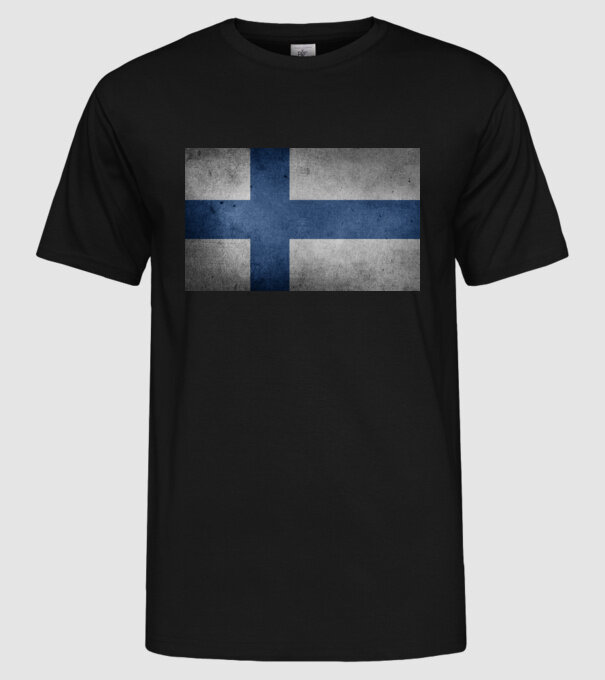 FINLAND model negru pe tricou