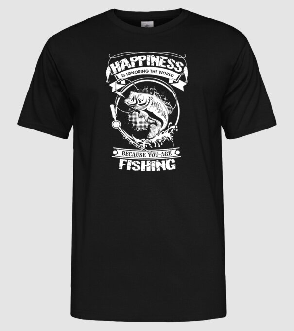 Fishing is ignoring the world model negru pe tricou