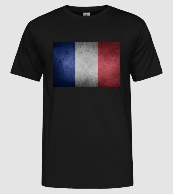FRANCE model negru pe tricou