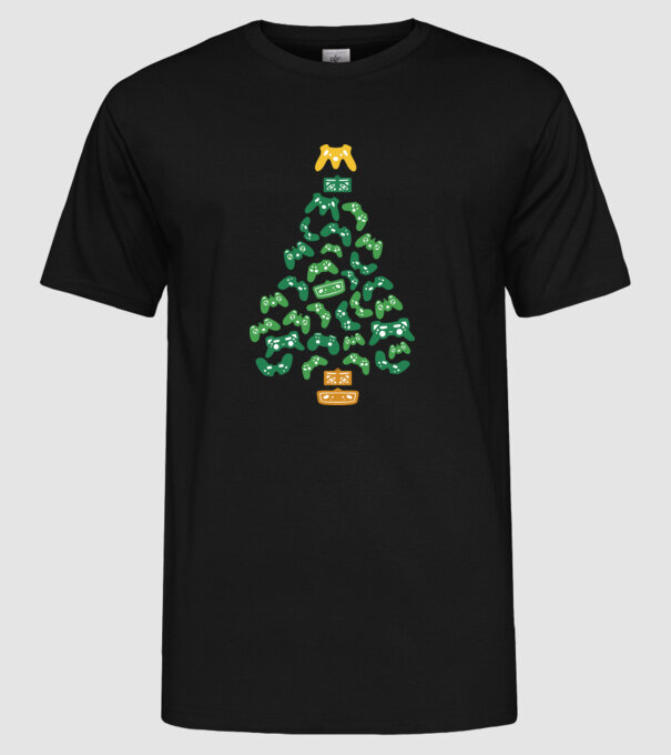 Gamer tree model negru pe tricou
