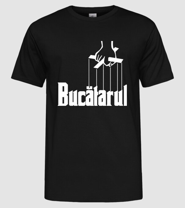 Bucătarul model negru pe tricou