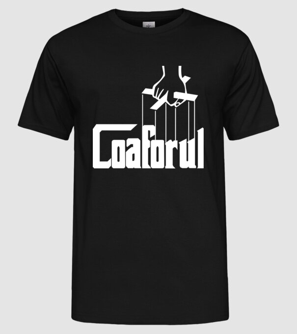 Coaforul/ Frizerul model negru pe tricou