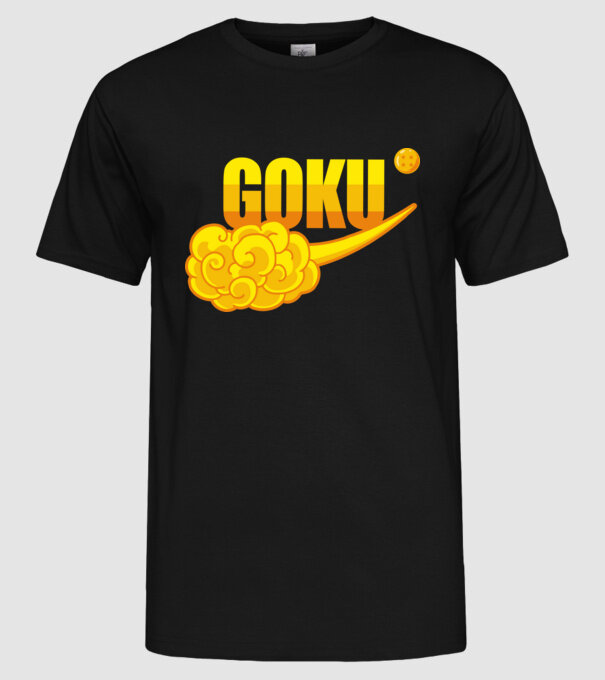 goku cloud model negru pe tricou