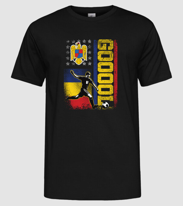GOOOL model negru pe tricou