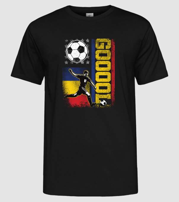 GOOOL model negru pe tricou