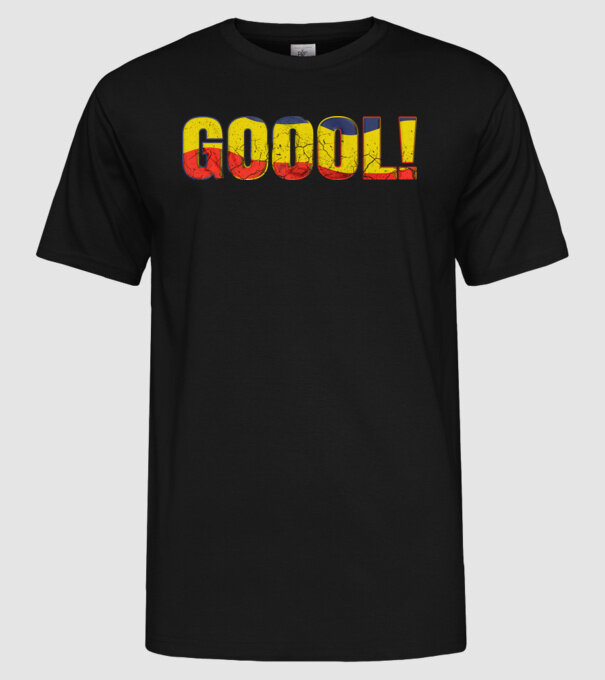 GOOOL model negru pe tricou