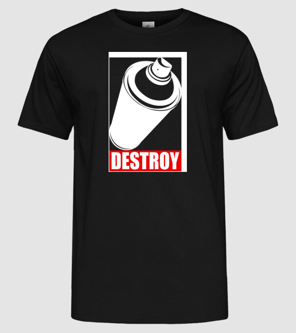 Graffiti model negru pe tricou