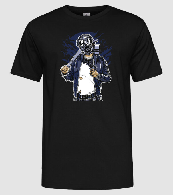 Graffiti model negru pe tricou