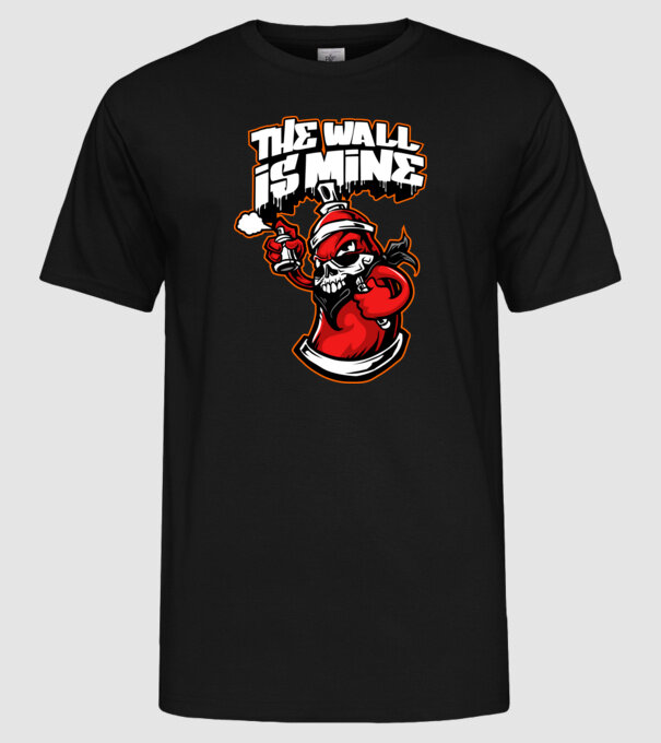 Graffiti model negru pe tricou
