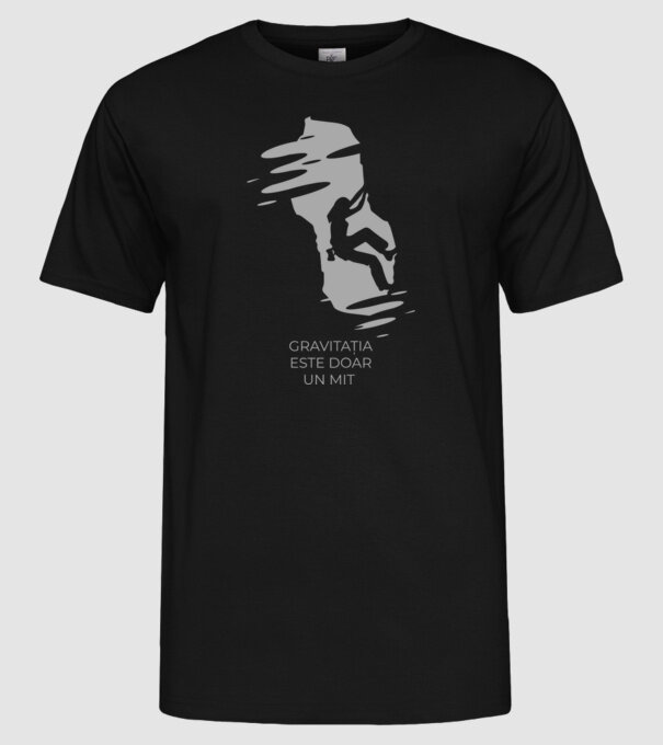 gravitația este doar un mit model negru pe tricou