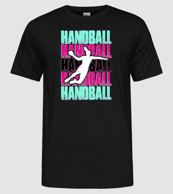 handball model negru pe tricou
