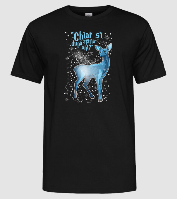 Harry Potter Valentine model negru pe tricou