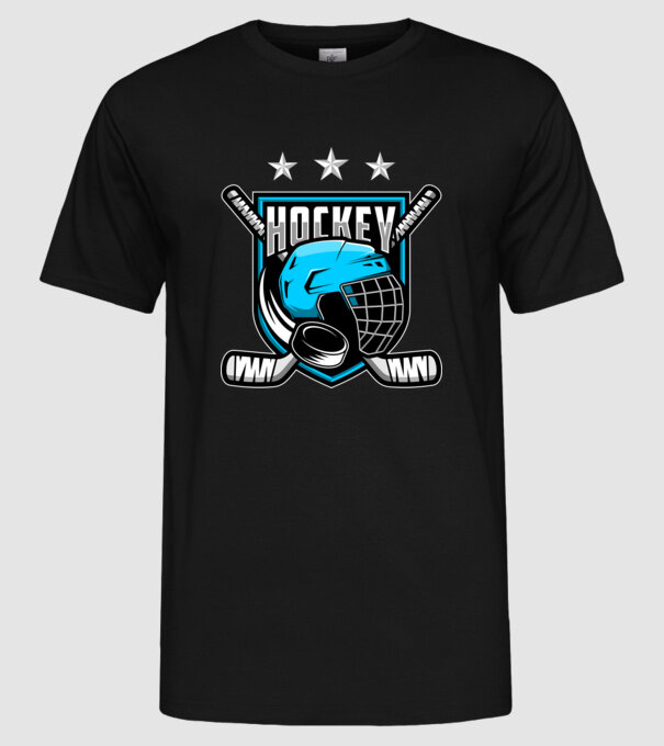 Hockey model negru pe tricou