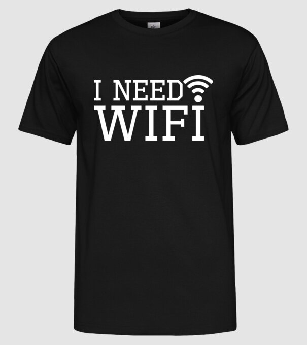 I need wifi model negru pe tricou