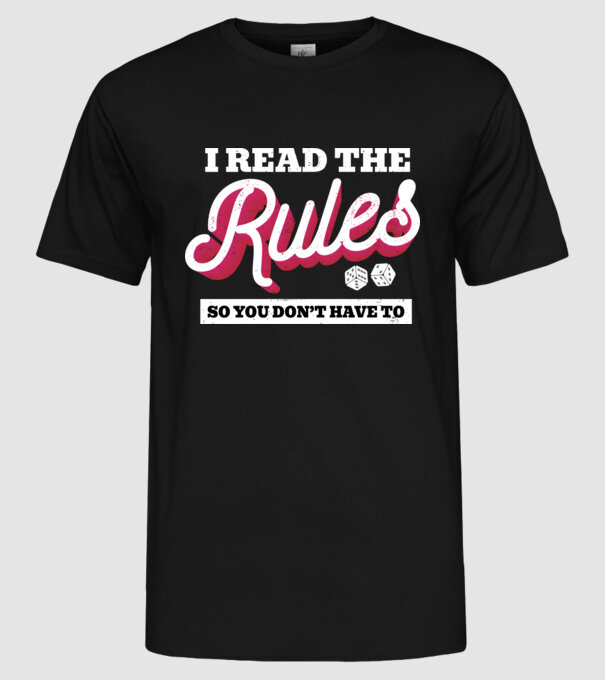 I read the rules s you don't have to simple model negru pe tricou
