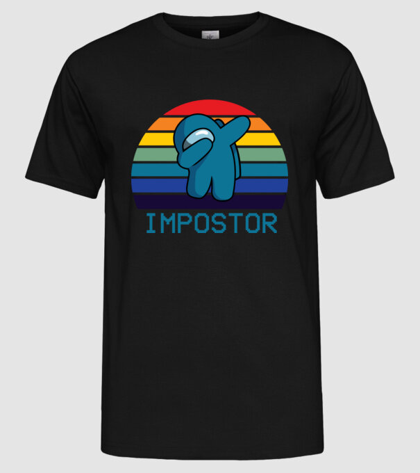 Impostor model negru pe tricou