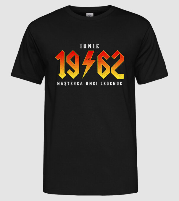 Iunie - 1962 - nașterea unei legende model negru pe tricou