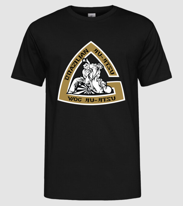 Jiu Jitsu model negru pe tricou