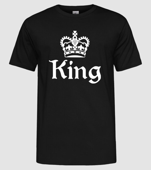 King model negru pe tricou