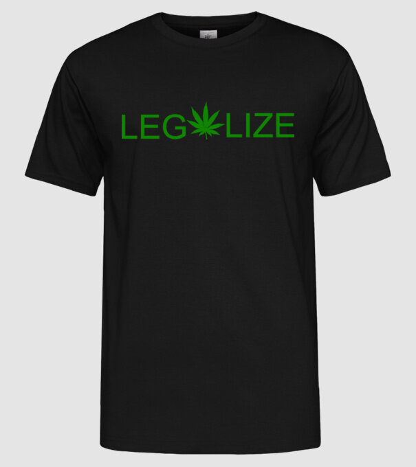 Legalize model negru pe tricou