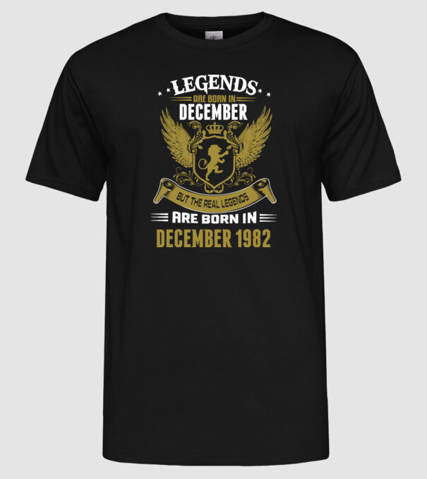 Legends born model negru pe tricou