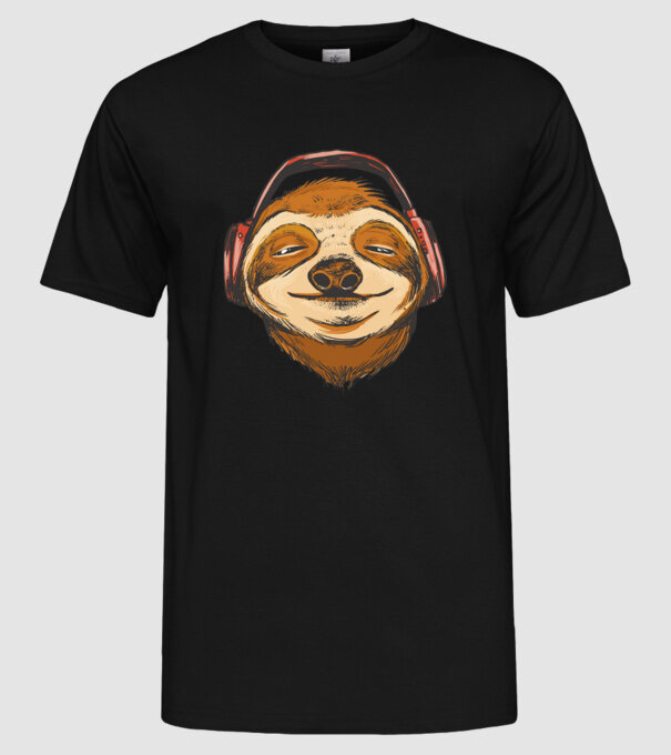 Leneș model negru pe tricou