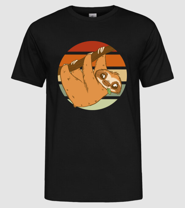 Leneș model negru pe tricou