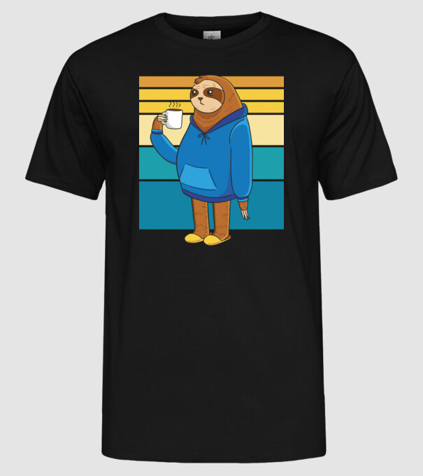 Leneș model negru pe tricou