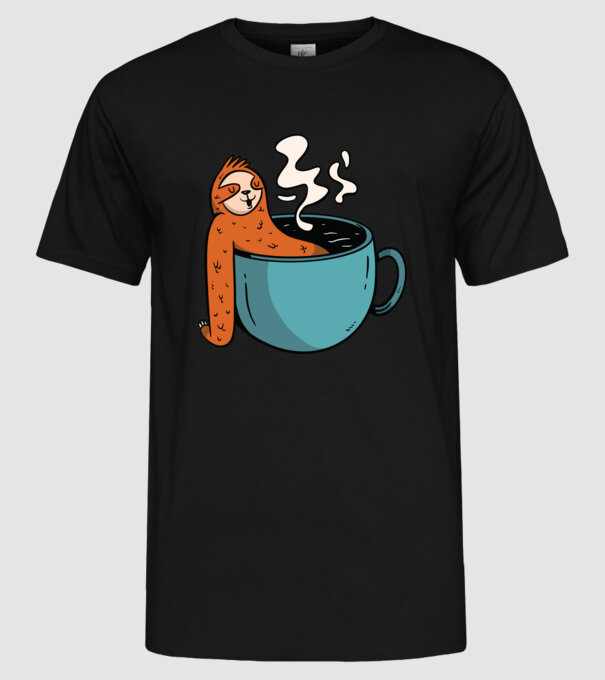 Leneș model negru pe tricou