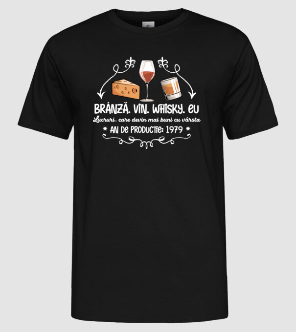 Lucruri, care devin mai buni cu vârsta 1979 45 de ani model negru pe tricou