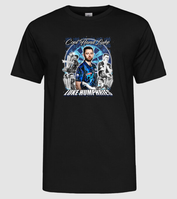 Luke Humphries Cool hand Luke model negru pe tricou