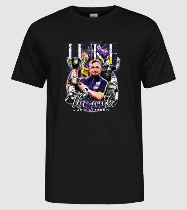 Luke the nuke model negru pe tricou