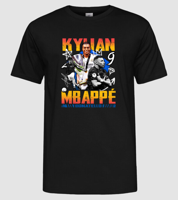 Mbappé tribute model negru pe tricou