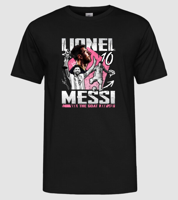 Messi tribute model negru pe tricou