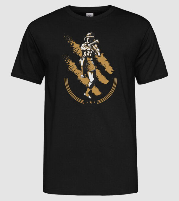 Muay Thai 2 model negru pe tricou