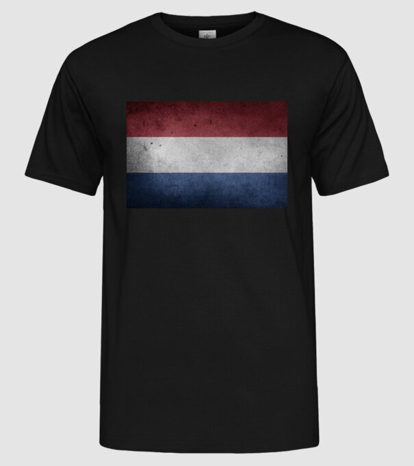 NETHERLANDS model negru pe tricou
