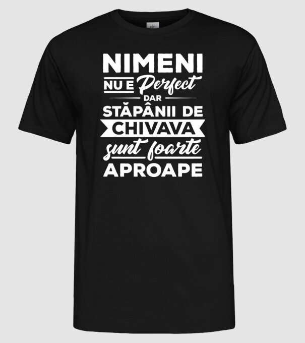 nimeni nu e perfect, dar stăpânii de chivava sunt foarte aproape model negru pe tricou